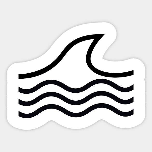 Mountain Wave Outline Travel And Explore The Nature Sticker by mangobanana